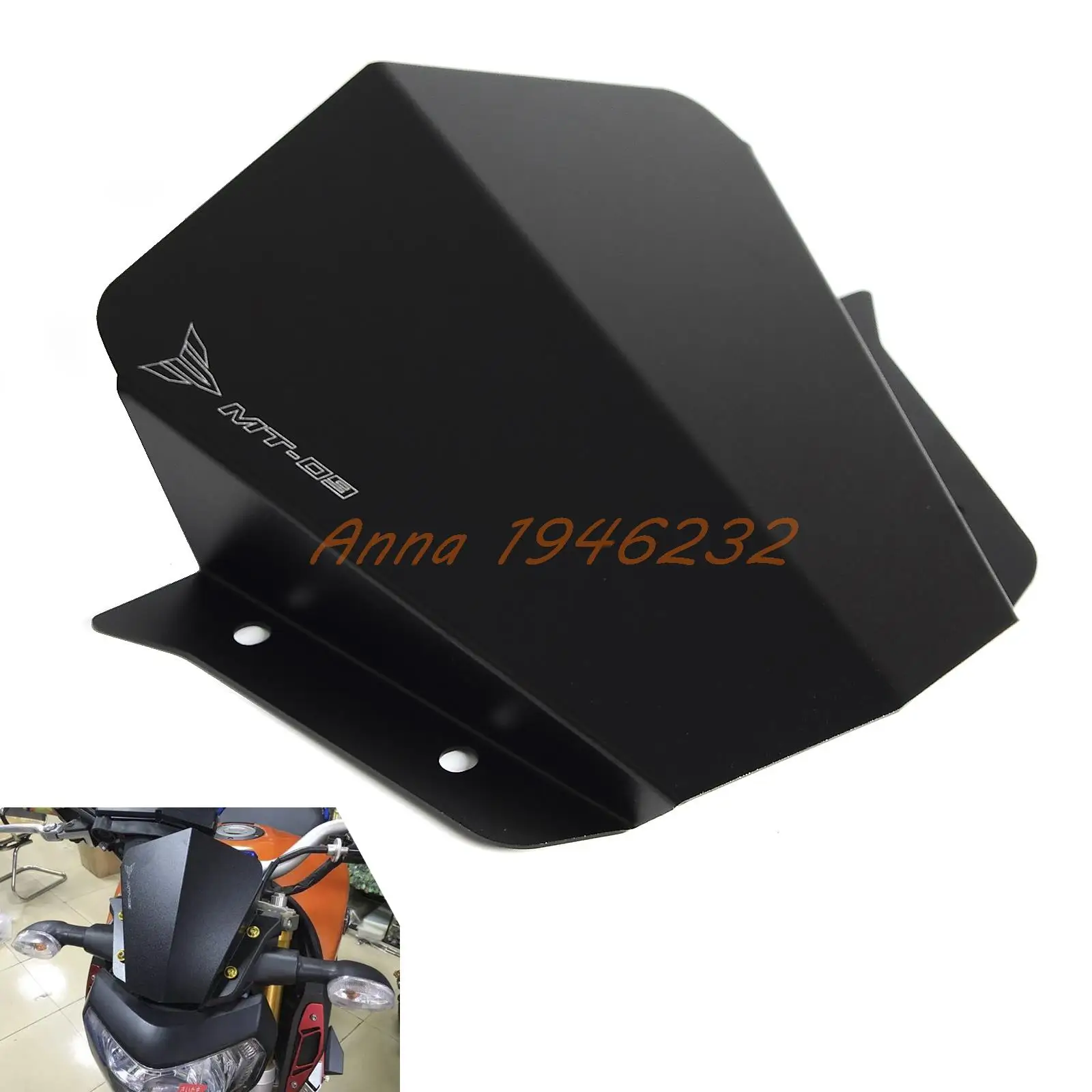 Motorcycle Upper Headlight Top Cover Panel Fairing For Yamaha MT09 2014 2015 2016 MT 09