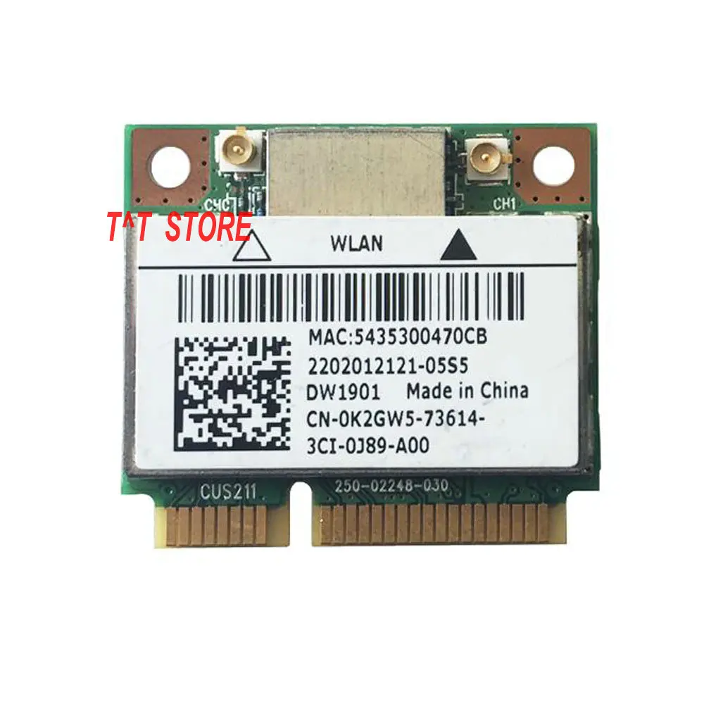 0K2GW5 CN AR5B22 AR9462 Двухдиапазонная полубеспроводная Wi Fi карта для ATHEROS DW1901