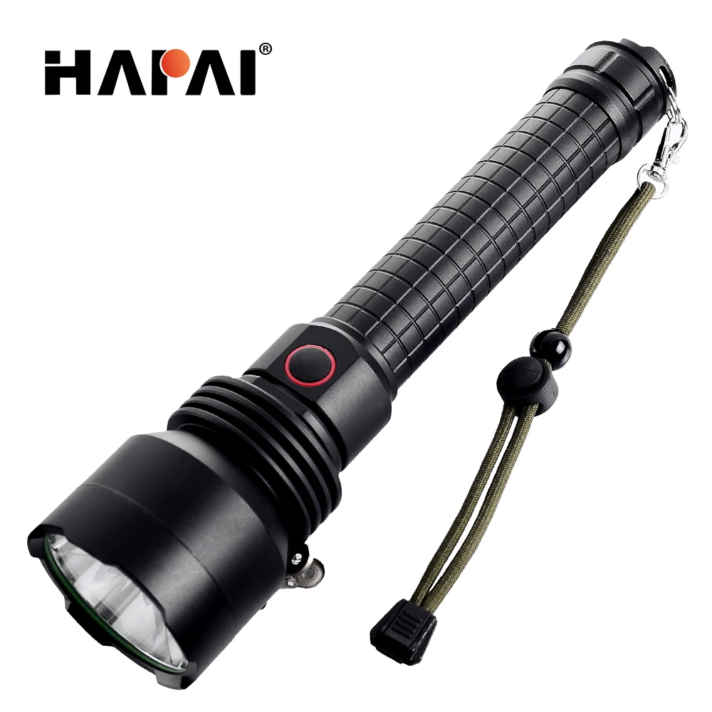 

High power Super bright LED flashlight CREE XHP50 Use 2*26650 Direct charging Shock Resistant Self Defense led light Torch