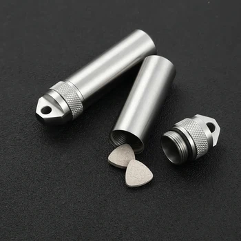 

bushcraft Mini EDC Survival Equipment Waterproof Box Emergency Medicine Bottles Outdoor Tool First Aid Container Storage