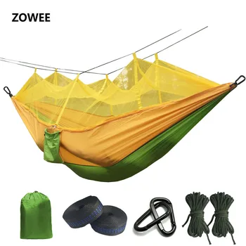 

2019 Ultralight Mosquito net Parachute Hammock with Anti-mosquito bites for Outdoor Camping Tent Using sleeping Free shipping