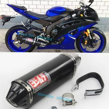 

Slip On For YZF-R6 Motorcycle Exhaust Pipe Escape Special Modified Carbon Yoshimura Muffler With DB Killer For Yamaha R6 2006-15