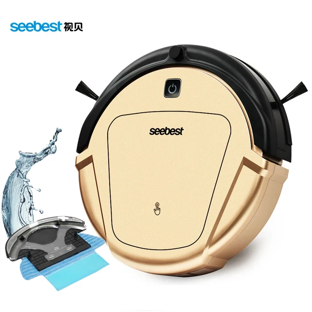 Seebest D750 ТЬЮРИНГА 1.0 Сухой и Влажной Уборки Пылесос Робот с Цистерной с Водой и GPS Зигзаг Чистый Маршрут, россия Склад