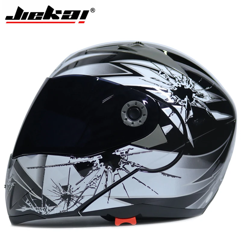 Новое поступление DOT sticker JIEKAI 105 откидной мотоциклетный шлем motocicleta casco шлемы для мотокросса гоночный шлем M L XL XXL - Цвет: d4