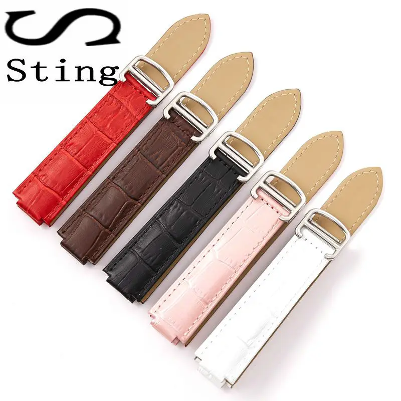 Genuine Leather Watch Band for Cartier Strap Watches Replacement Soft