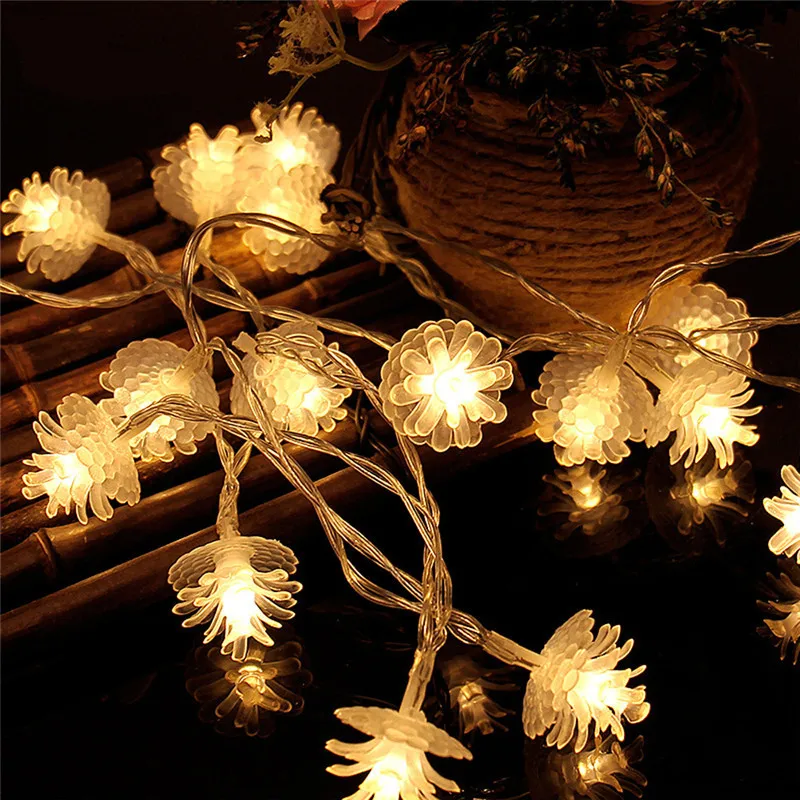 1 м/3 м сказочные гирлянды рождественские украшения для дома Adornos De Navidad новогодний домашний декор Natal - Цвет: SongGuo Warm White