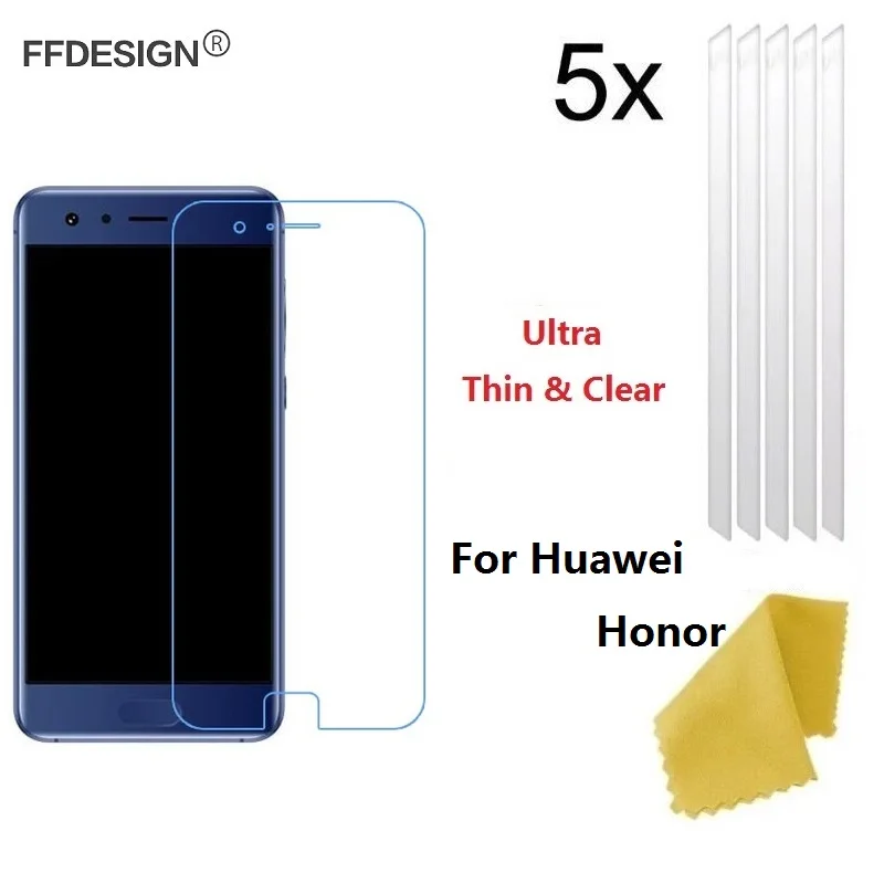 

5x Anti Scratch LCD Screen Protector Film Foil For Huawei Honor 9 8 Pro 7 6 5A Plus 5X 5C 4C 3C Honor 6X Foil Screen Protection