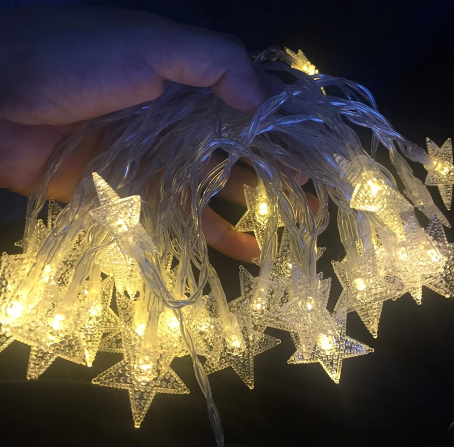 YINGTOUMAN 5pcs/lot 20LED USB Star Shaped Christmas Lights Decoration