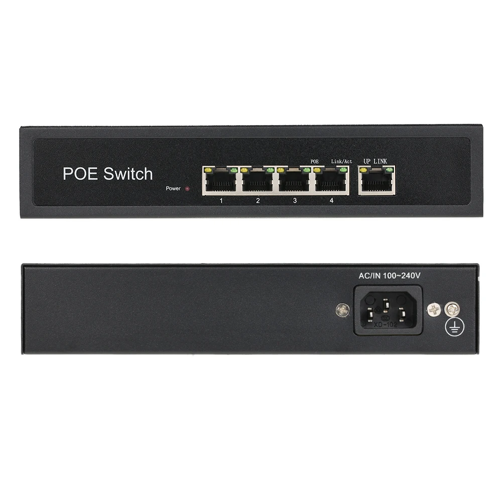 Евровилка 1 + 4 порта 10/100 Мбит/с встроенный источник питания|poe switch 10 port|poe portswitch poe