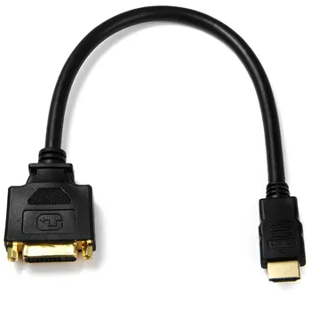 

10pcs/lot DVI Female to HDMI Male Adapter Converter Cable 10cm for PC Laptop HDTV