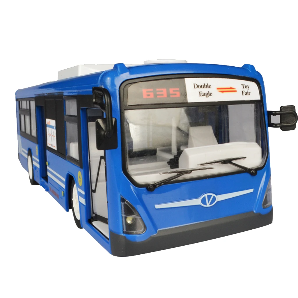 

Battery Powered Bus R/C Cartoon Vehicle Toy with Lights and Sound Childrens Day Gifts