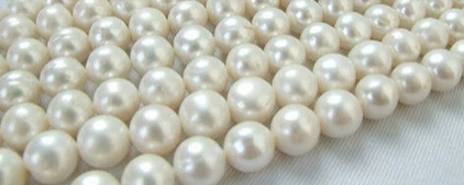 

Jewelry 00488 wholesale5pcs 10-11MM white round freshwater pearl bead 5pc