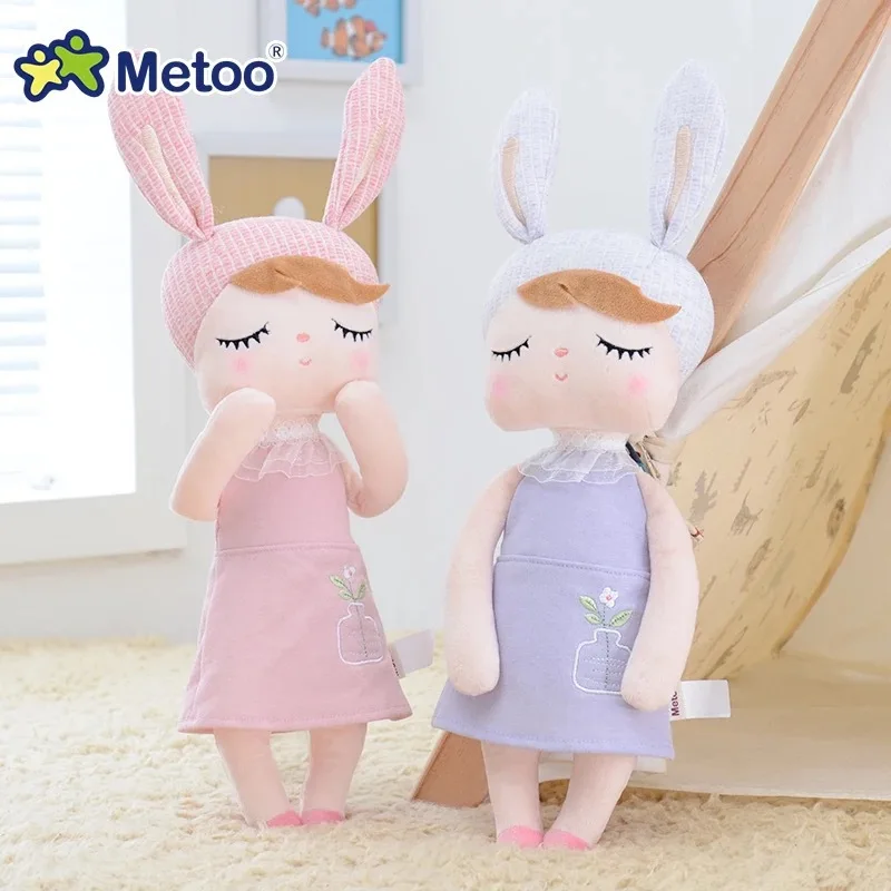 45cm Metoo Newest Plush Stuffed Sweet Rabbit Cute Animals For Kids Toys Angela Metoo Doll For