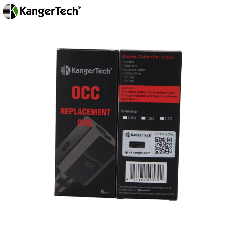 5 шт. оригинальная катушка Kanger Subtank OCC 0 5/1 2 Ом/1 Ом для Subtank/ мини атомайзер