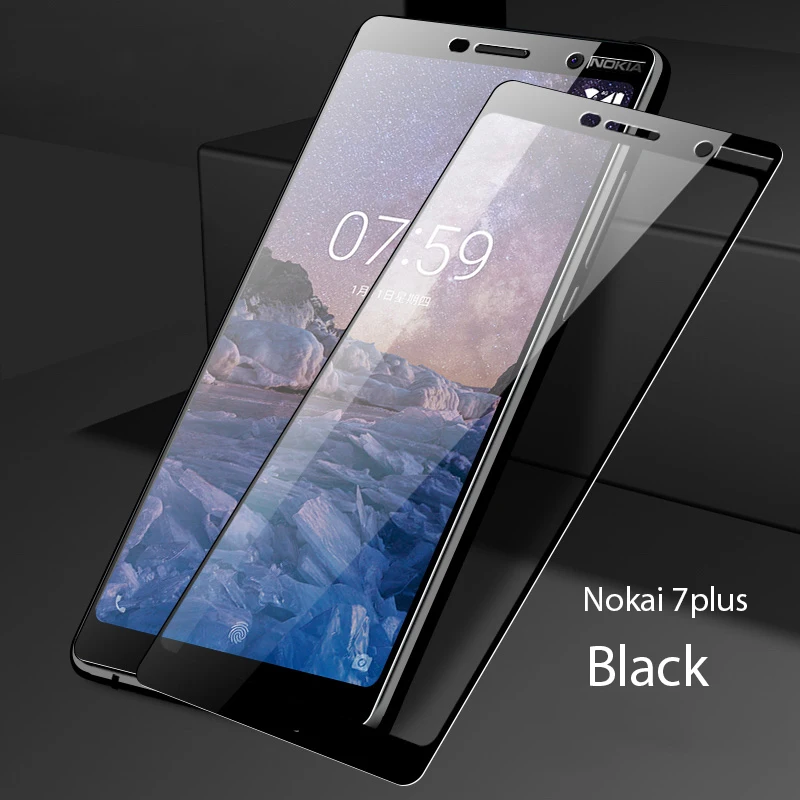Закаленное стекло для Nokia 7 Plus 3 1 5 6 2018 2 Защита экрана 8 защитная пленка|Защитные