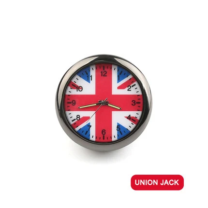 Union Jack Интерьер автомобиля Юнион Джек воздуха на выходе часы украшения для Mini Cooper JCW S F55 56 F60 R55 R56 R60 земляк для Honda Civic 10th - Название цвета: Union Jack