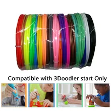 1 Китай высокое качество PCL 3D ручка нити Совместимость с 3doodler начать 3D ручка, Эко-пластиковые нити 2 метров/рулон, 6-18 цветов/комплект