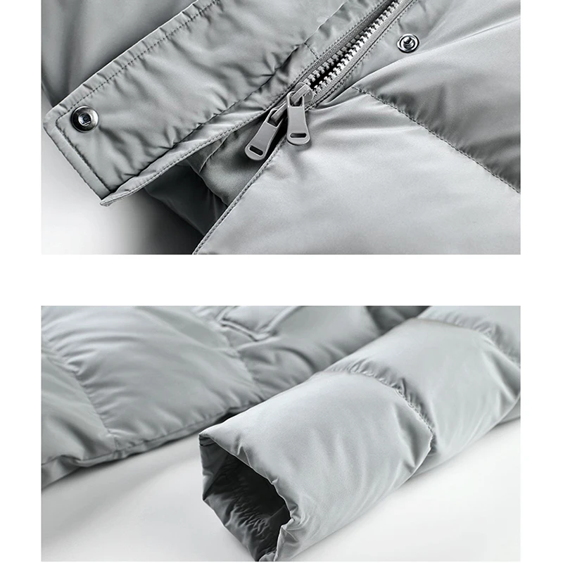 High Quality 2018 Winter Women Long Down Coat High-end Down Jacket Elegant Loose Thick Warm Coat White Goose Down Female Jacket