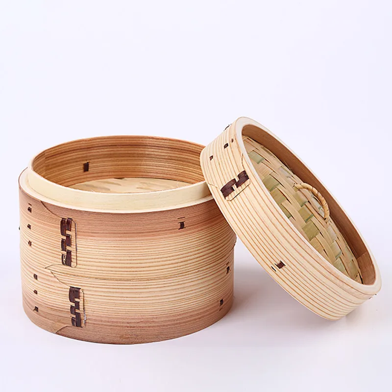 Bamboo Steamer Covers Wooden Food Steamers for Pastry Kitchen Household Stuffed Bun Steamed