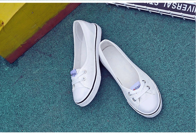 New Shallow flat women sneakers comfortable summer casual canvas shoes Breathable black Slip-on Vulcanize Shoes female NBT999 20