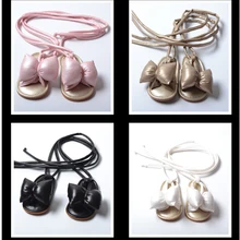 Для маленьких девочек Обувь, сандалии большая бабочка сандалии детские Босоножки в римском стиле Бантом Летняя обувь для маленьких девочек s 0-18 м