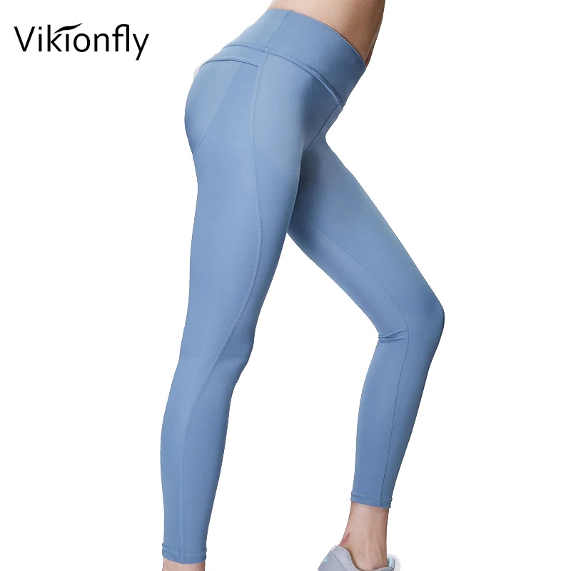 Vikionfly Sexy Booty леггинсы для фитнеса Для женщин штаны или йоги Высокая Талия пуш ап