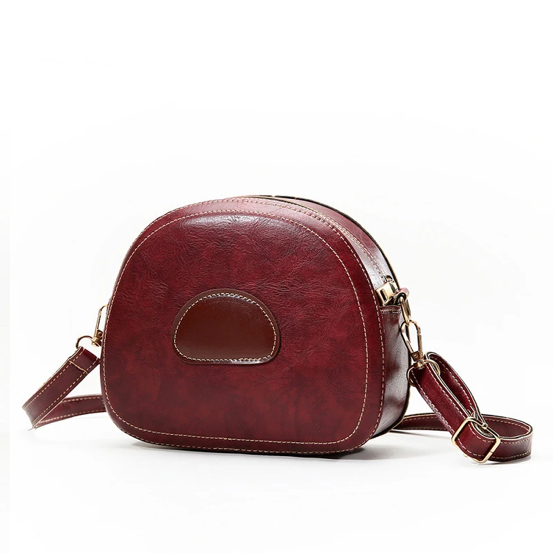 Бургундия Для женщин Дамы Crossbody конфеты сладкий сумка кожа сумка-кошелек положить ключ и телефон Малый аксессуары - Цвет: Бургундия
