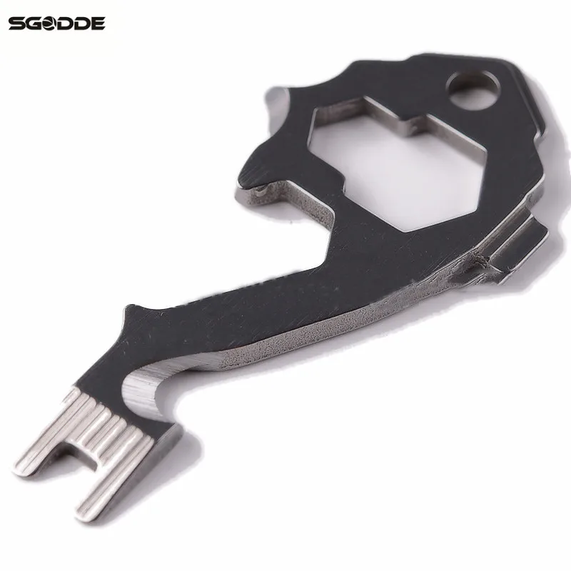 Multifunction 20 In 1 Mini Bottle Opener Keyring Can Jar Opener Key