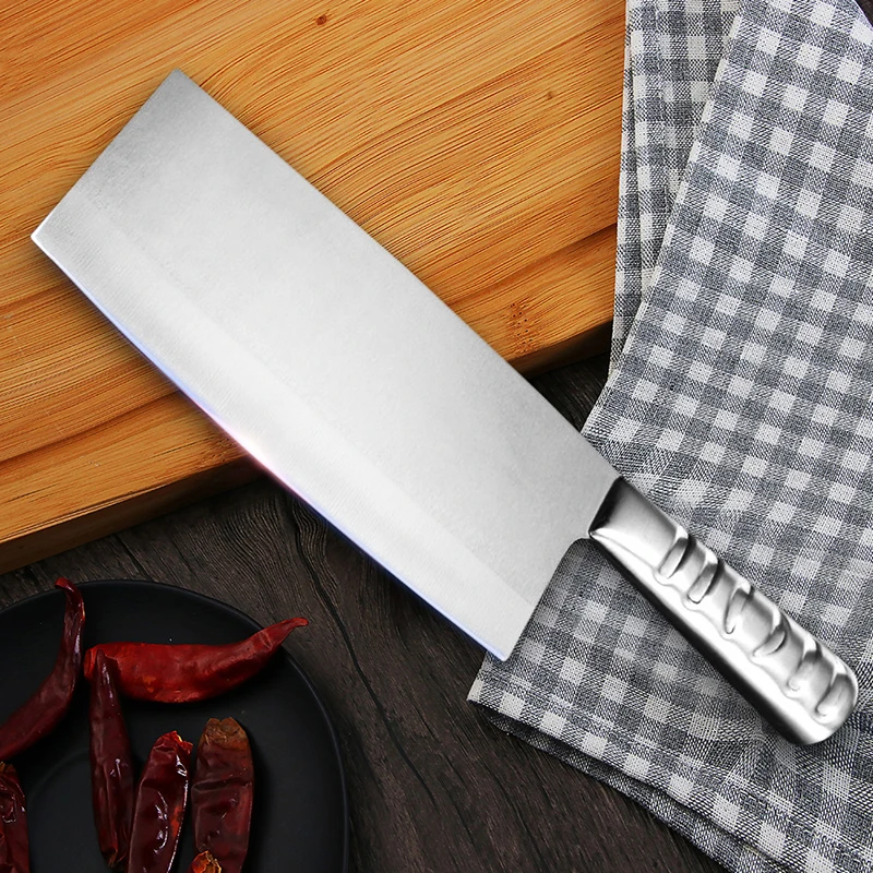 

3Cr13mov Stainless Steel Knife Chinese Chopping Kitchen Knife Seamless Welding Nakiri Meat Cleaver Cooking Accessories