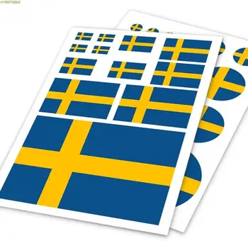

Sweden flag design sticker,car side door tail window decor stickers and decals,hot doodle glue labels,2 models