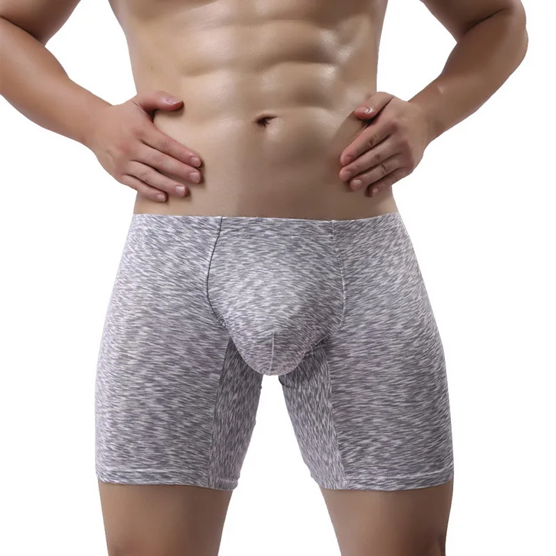 

MJARTORIA Men's Slim Fit Solid Color Boxers Bulge Pouch Design Soft Breathable Shorts Fashion Summer Beach Comfortable Underwear
