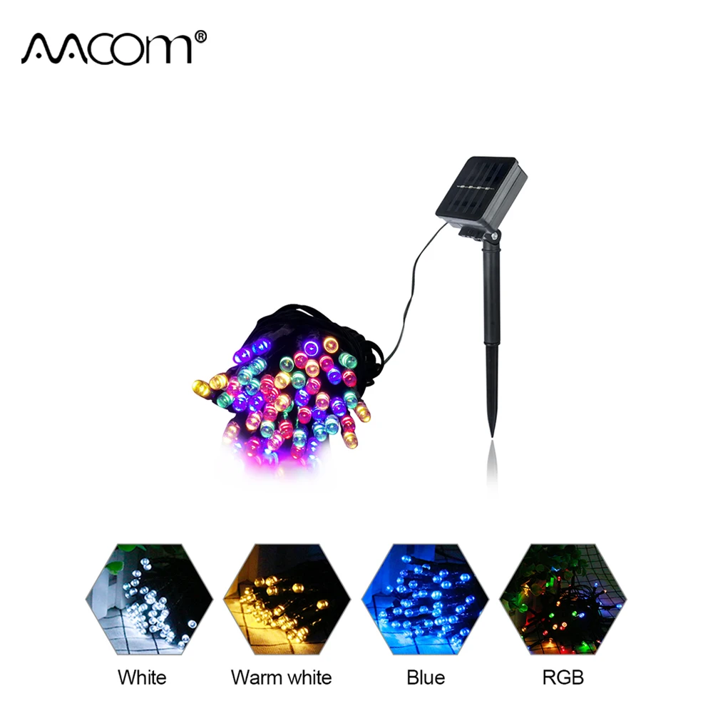 

7M 12M 22M RGB Solar LED String Light Christmas Lights IP65 Waterproof Outdoor Xmas Tree Decoration Holiday Garland Solar Fairy