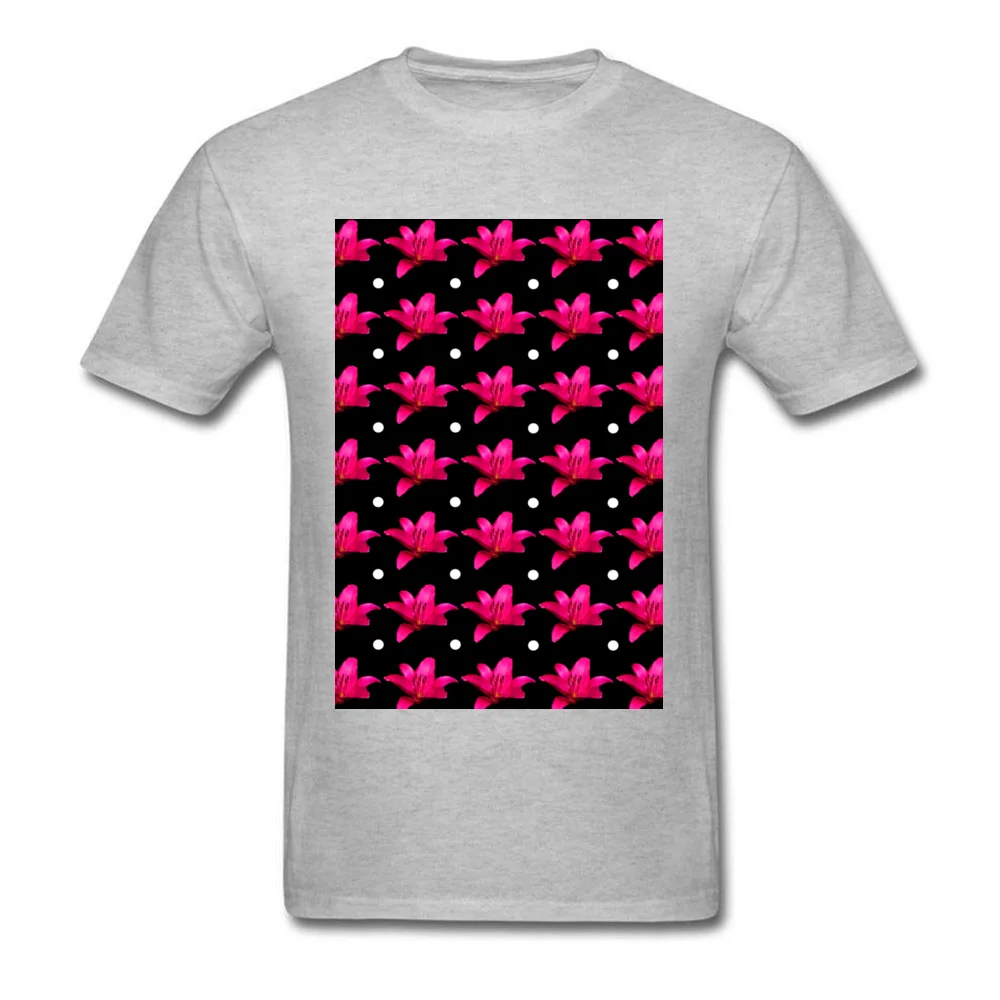 Pink Lily Pattern_grey