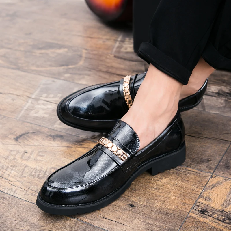 hombre mocassins luxury brand dress shoes wedding party loafers men driving shoes (31)