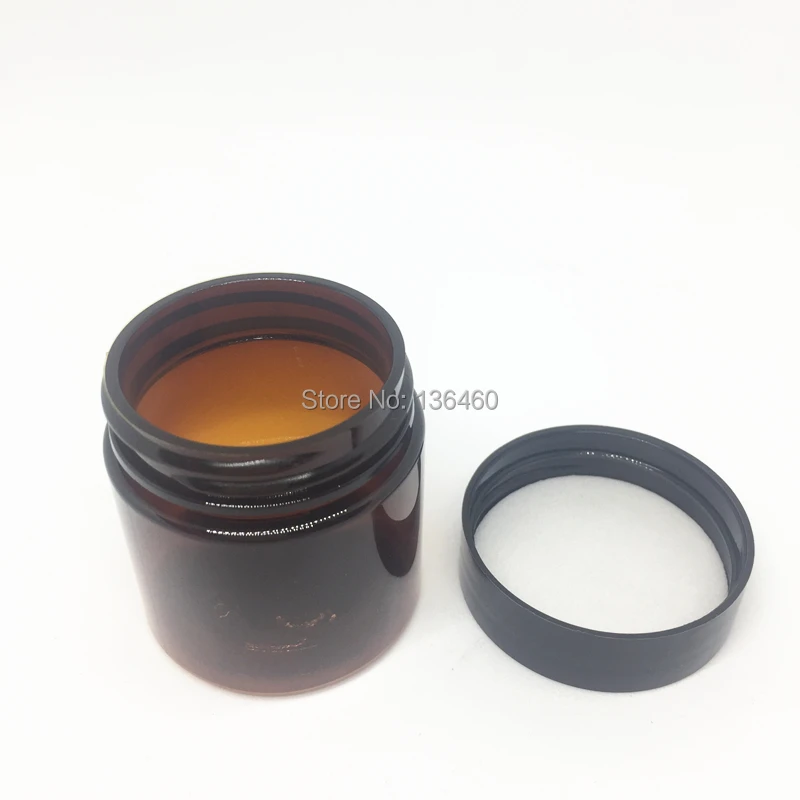 amber plastic jars