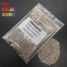 Tcm0222 platina cor metálico brilho hexágono forma prego glitter decoração da arte do prego maquiagem corpo glitter henna handwork diy