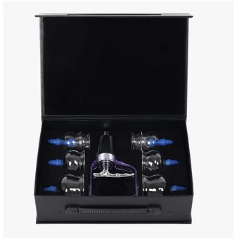 

High Quality Glass Vacuum Cupping Device Household Suction Type Silicone Valve Glass Cupping 8pcs/set