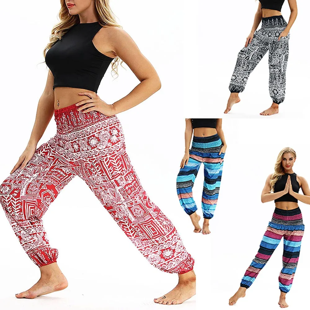 Aliexpress.com : Buy KLV running pants women Loose Hippy Yoga Trousers ...