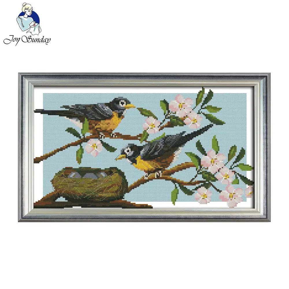 

Joy Sunday Birds expectation Craft stitch painting cross stitch charts For Embroidery Needlepoint Set