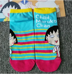 Лидер продаж года; модные хлопковые носки с героями мультфильмов Ms. Chibi Maruko - Цвет: SS9203
