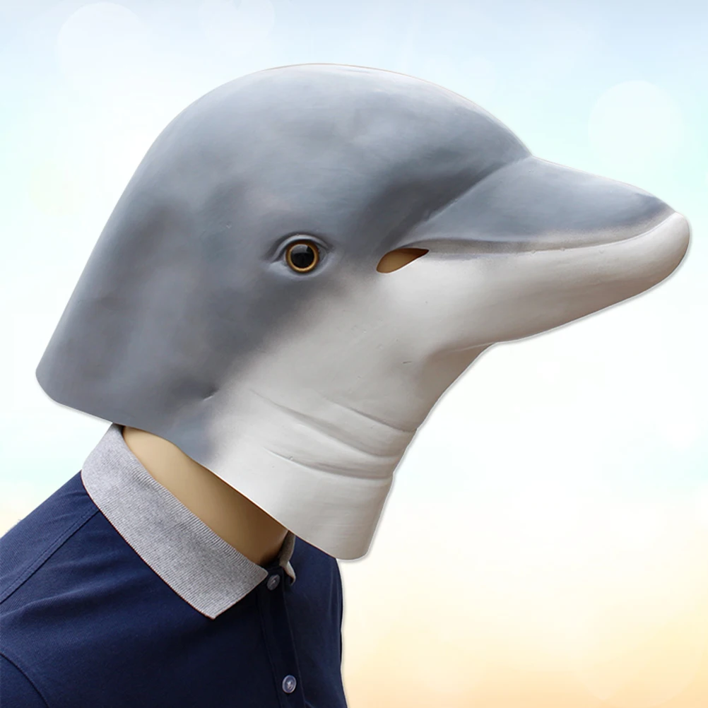 Full DOLPHIN Mask Quality Latex Face Mask Halloween Adult Unisex Womens Mens NEW