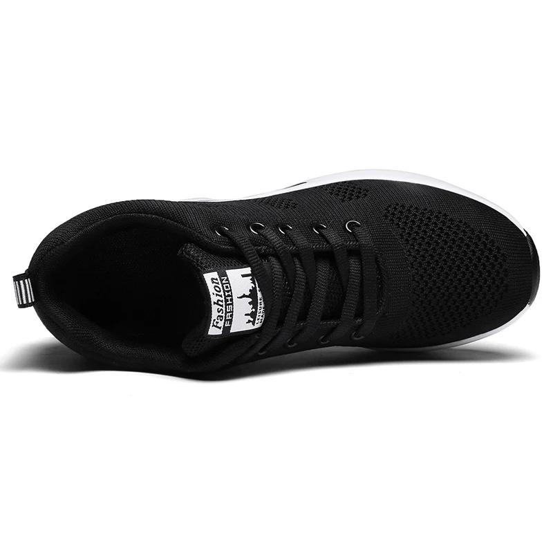 WADNASO Flying Knitting Fashion Sneakers Women Hide Heels Casual Shoes Breathable Platform Sneakers Wedge White Shoes XZ120 (31)