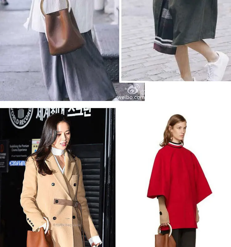 Женские сумки из натуральной кожи, простой дизайн, сумка-тоут для дам с металлическим кольцом, винтажные сумки через плечо, сумочки