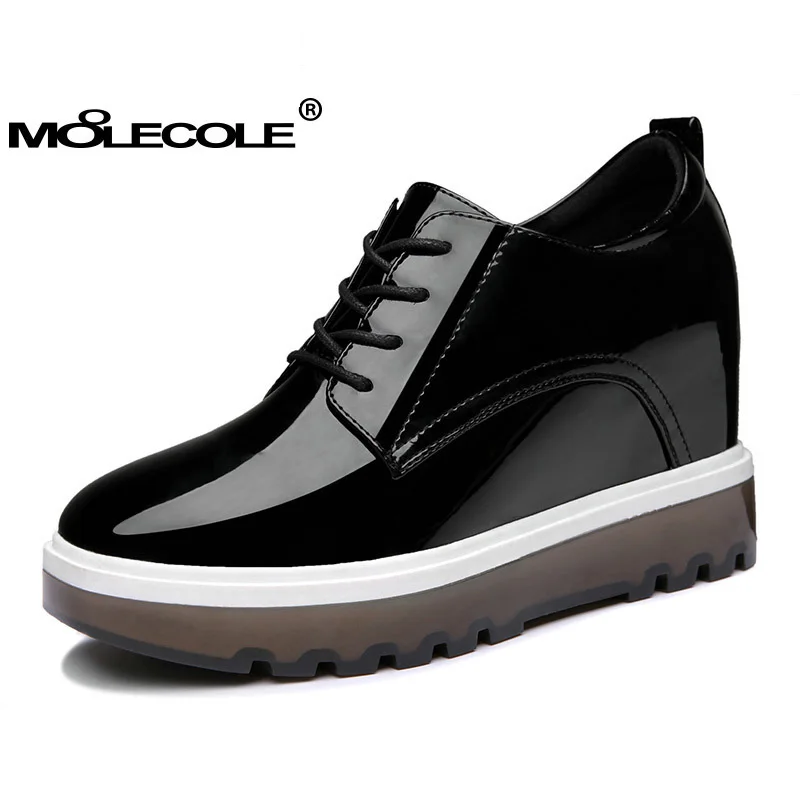

MOOLECOLE Women's Vulcanize Shoes Inside Heel 4.5CM Sports Shoes Good Gift For Birthday Size EUR35-39 Model 70059