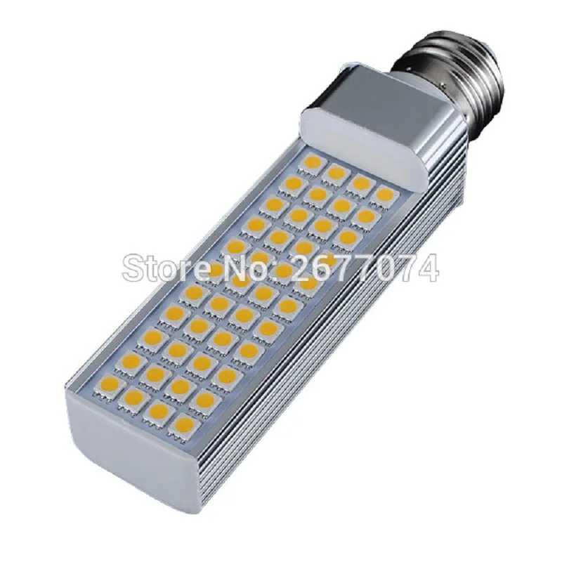 9 Вт E27 E14 G23 G24 44 Светодиодный горизонтальный разъем светильник SMD5050 870LM теплый