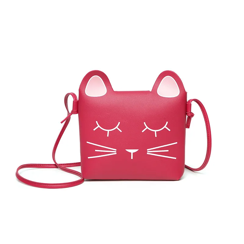 

Cute Cat Bag Children Shoulder Handbags 2019 South Korea Style Women Fashion Mobile Phone Cross body Bag for Teenage Girls Kids