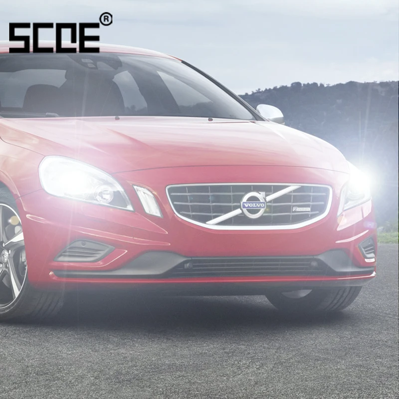 Для Volvo C30 C70 S40 S60 S80 V40 V 60 V70 XC60 XC70 SCOE 2 шт. Авто низкий пучок супер галогенная лампа фары автомобиля Стайлинг теплый белый