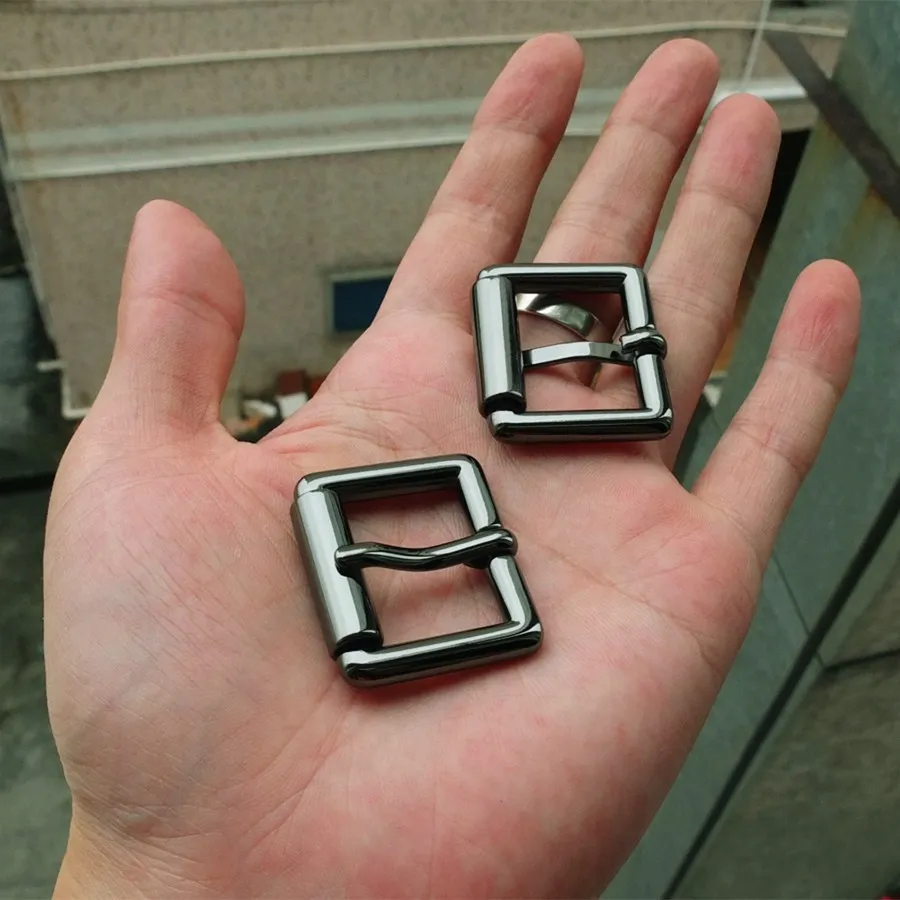 

DIY Johnleather Craft Hardware Roller Pin Buckle Belt Buckle GUN Finish #JT-11625-25