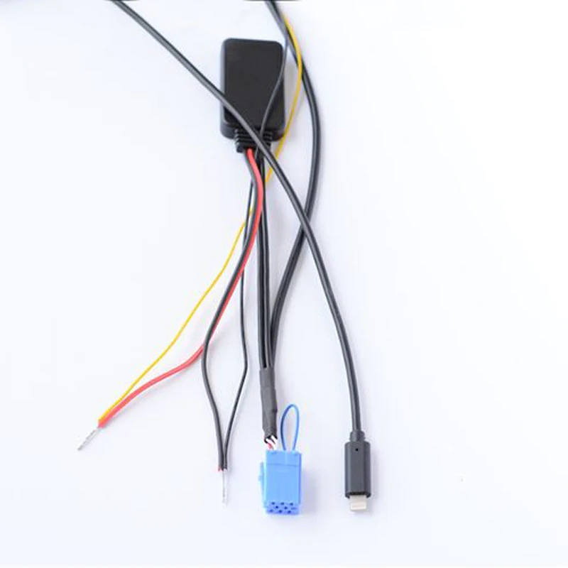

Biurlink Car Radio Bluetooth Module ISO 8Pin Grundig Plug Audio Mp3 Aux Charging Cable for Benz Smart 450 for iPhone 7 8 X