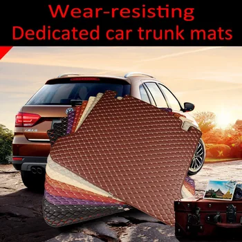 

ZHAOYANHUA Custom fit car Trunk mats for Ford S-max Fusion Mondeo Focus Edge Kuga Escape Explorer Ecosport 3D carpet liners
